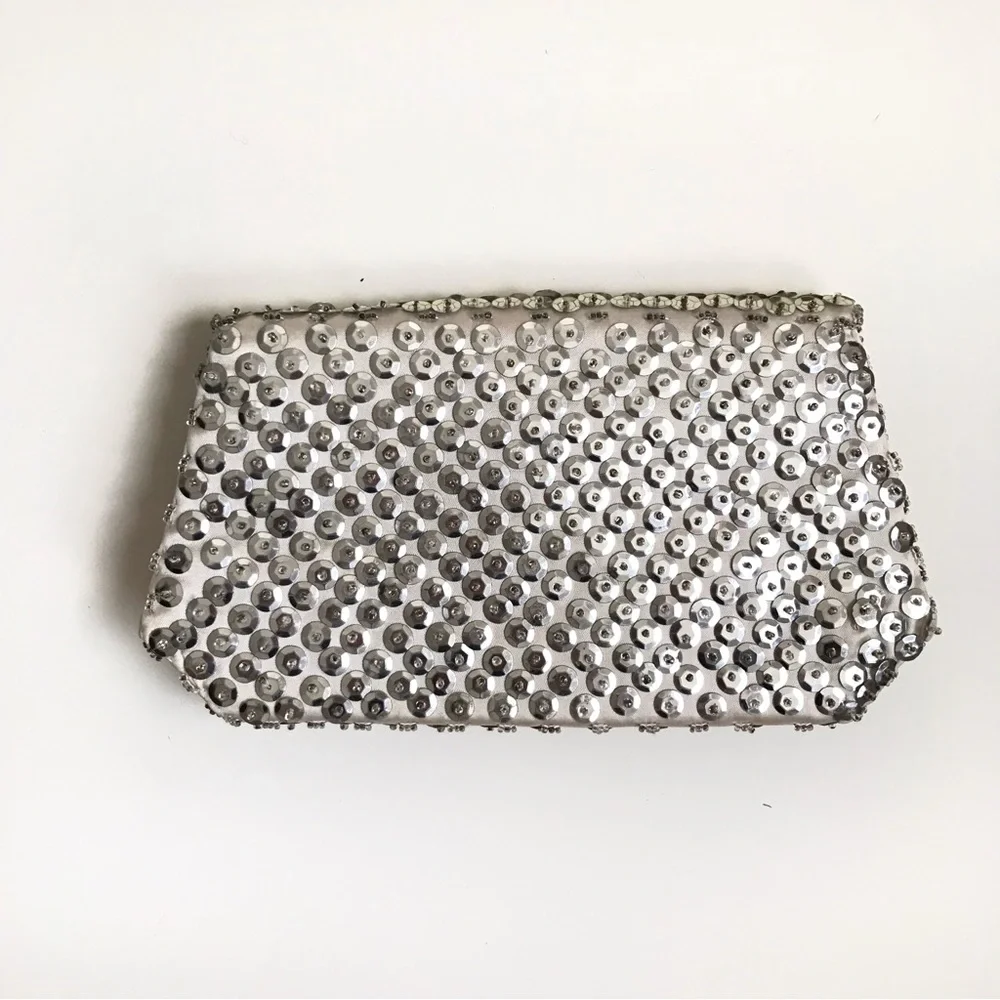 Vintage Art Deco Style Beaded Evening Bag Clutch